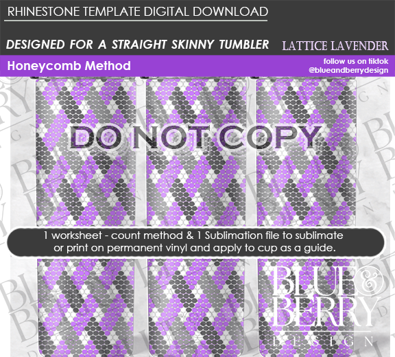 Lattice Lavender - Digital Download Template