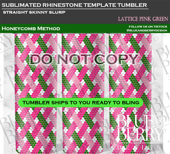 Lattice Template Tumbler (5 Color Options)