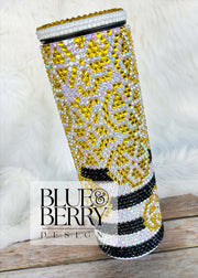 Lemonade Glass Rhinestone Tumbler 30oz