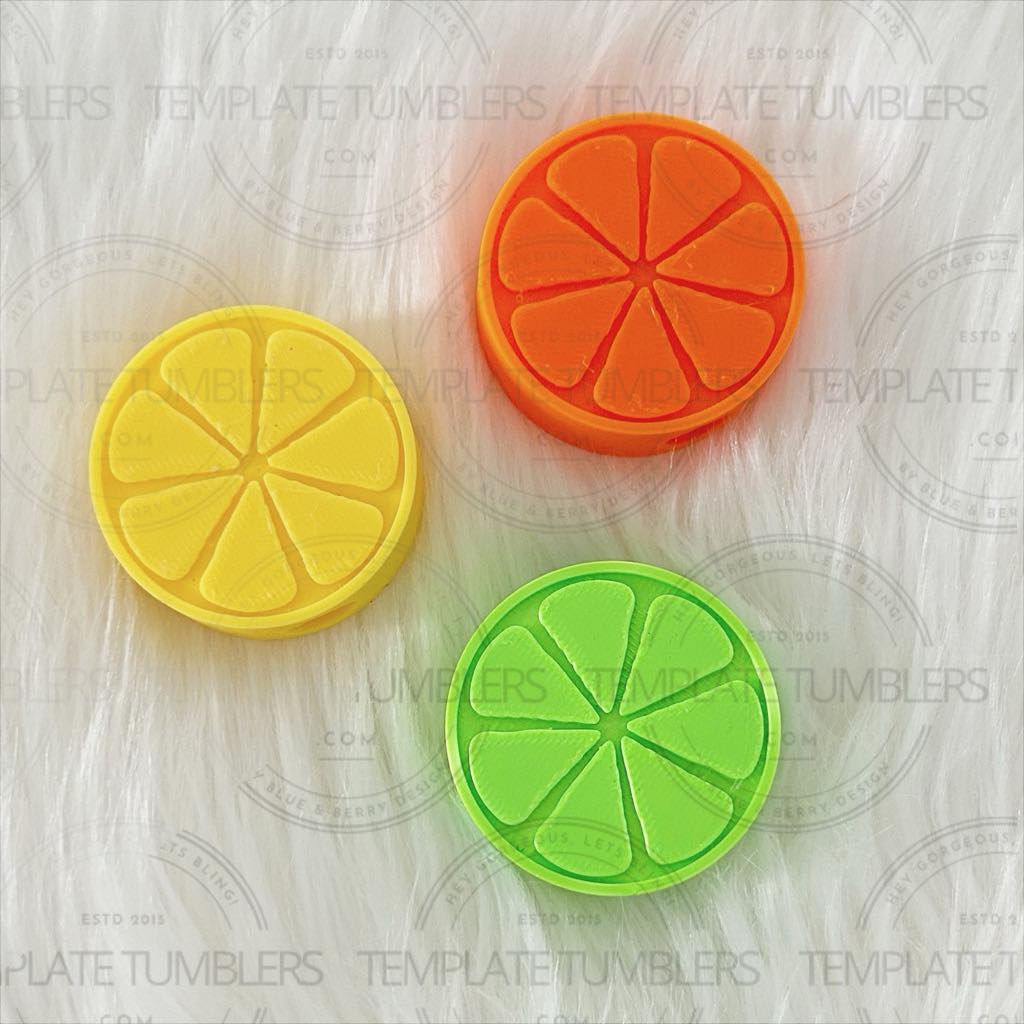 Lemon Lime or Orange Straw Topper