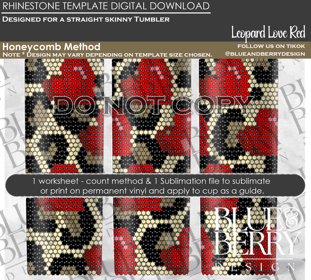 Leopard Love Red Download Template