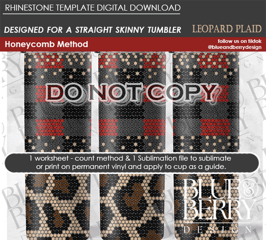 Leopard Plaid - Digital Download Template