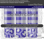 Load image into Gallery viewer, Leopard Plaid Denim Digital Download Template
