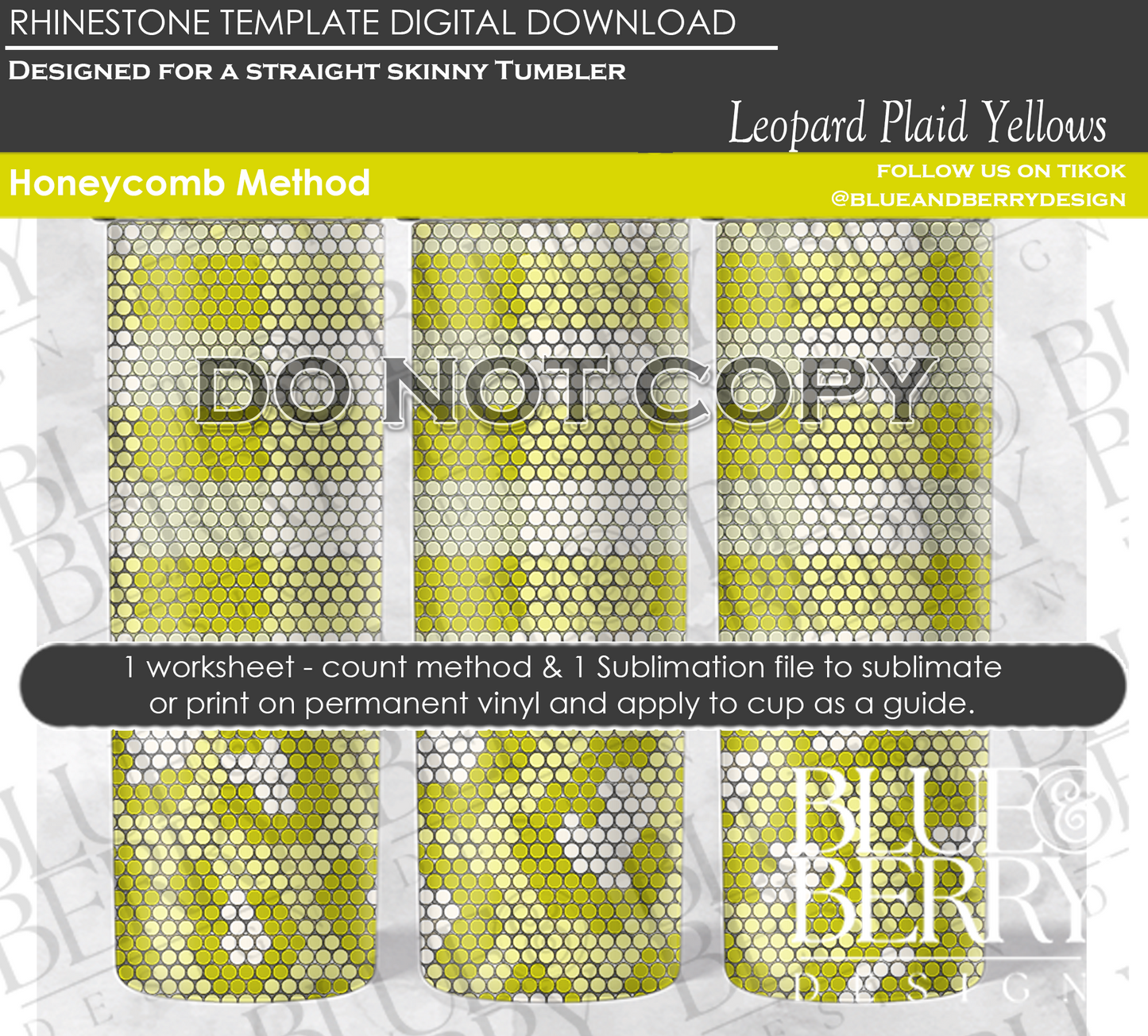 Leopard Plaid Yellows Digital Download Template