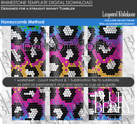 Leopard Rainbow Download Template