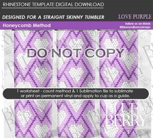 Love Purple SS16 Digital Download Template