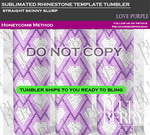 Load image into Gallery viewer, Love Purple Template Tumbler
