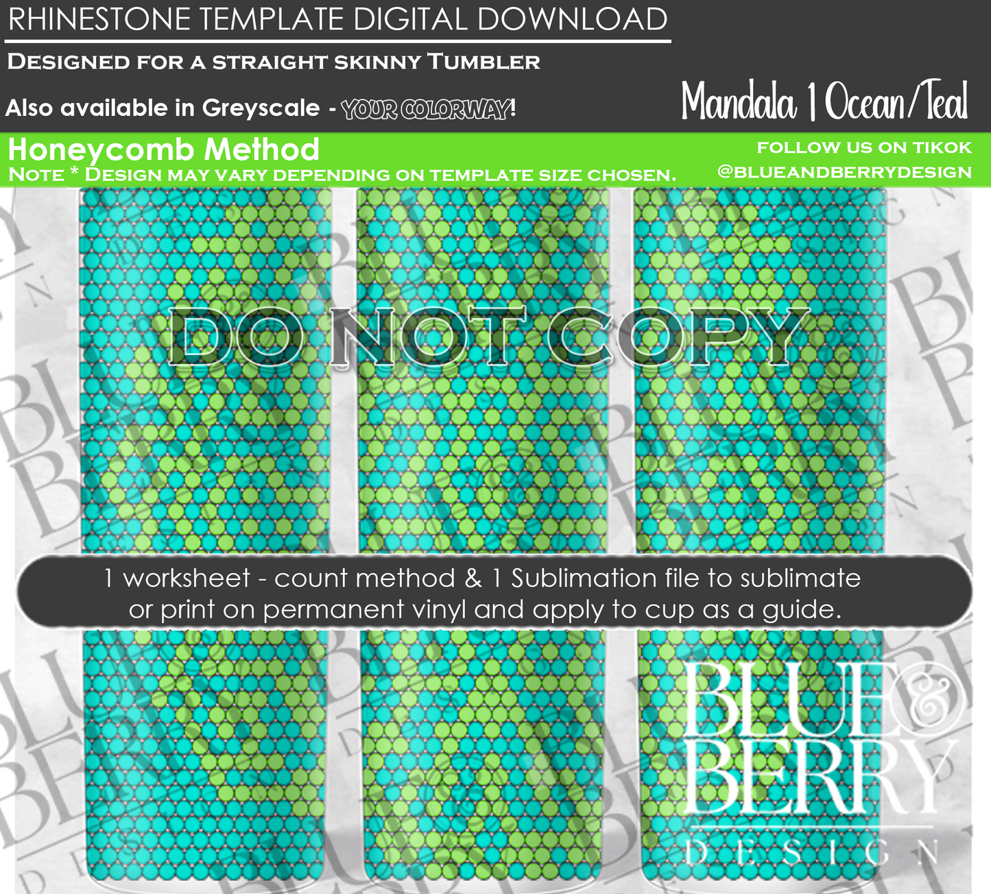 Mandala 1 Download Template (3 Colors)