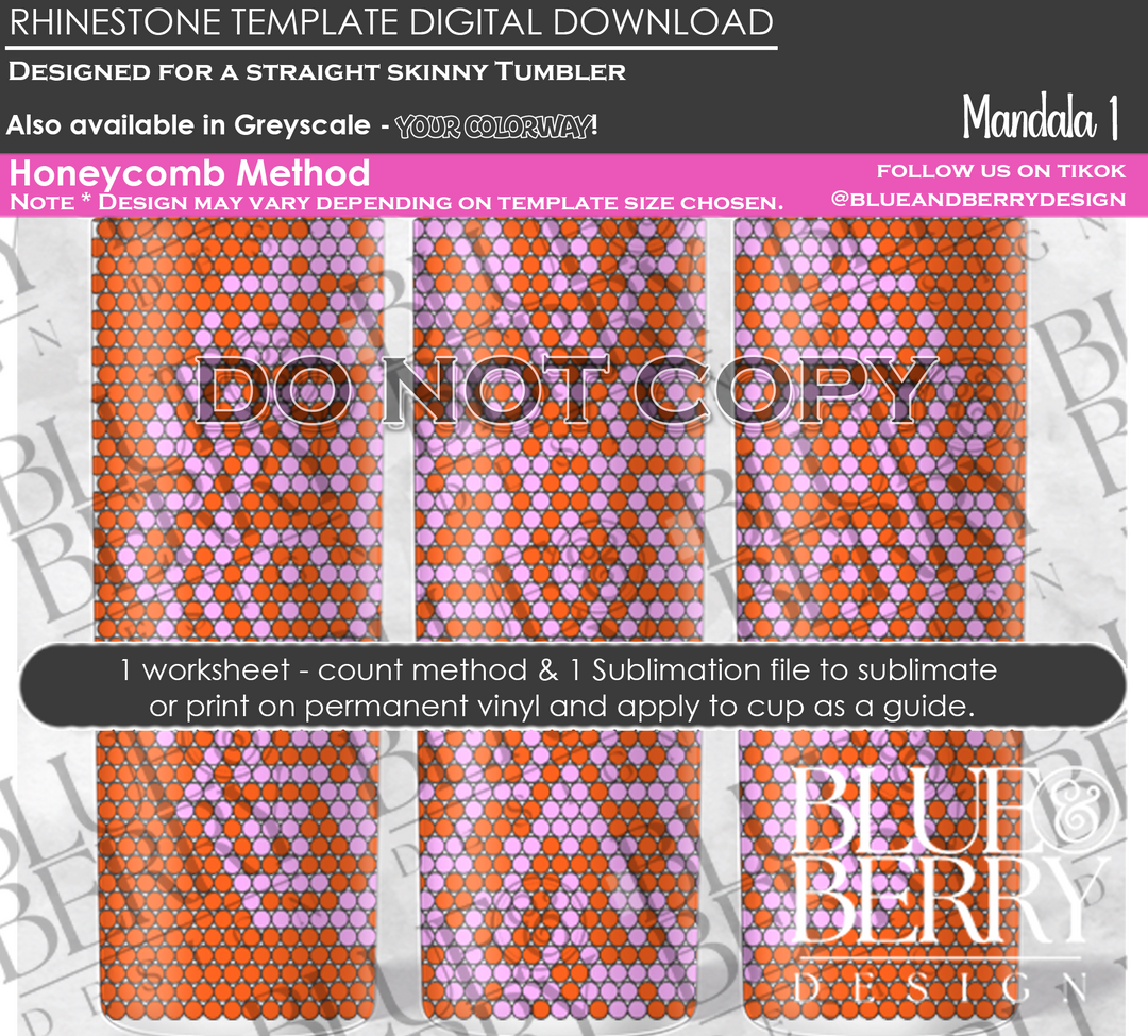 Mandala 1 Download Template (3 Colors)