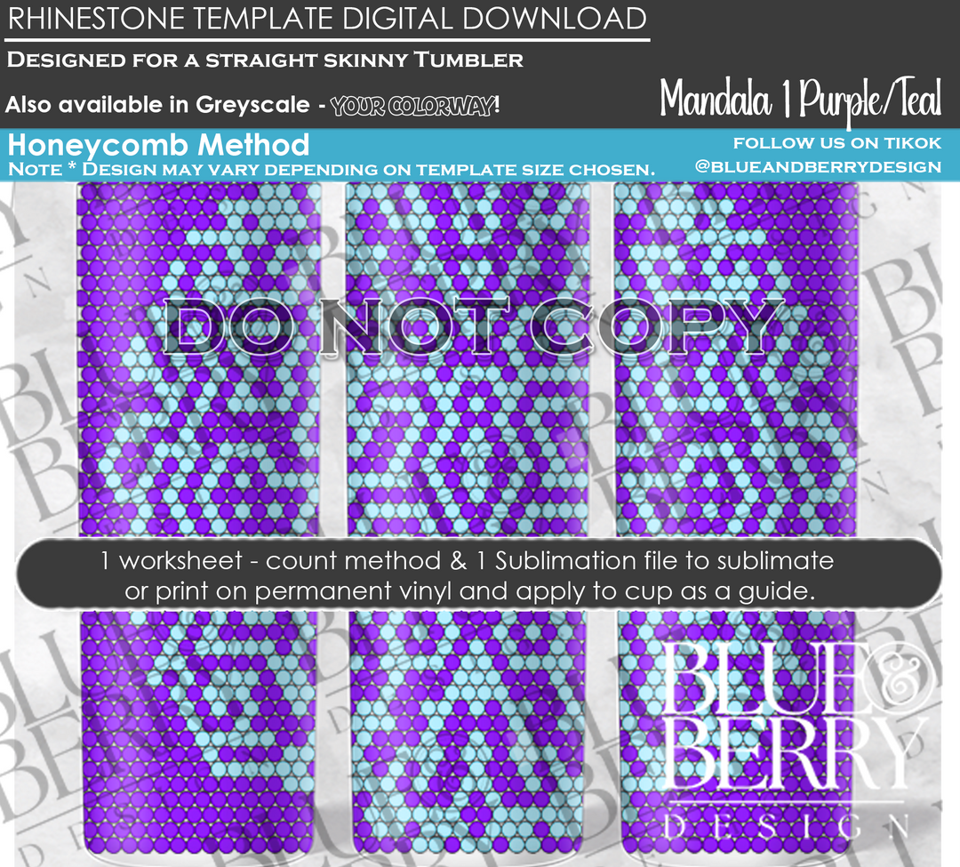 Mandala 1 Download Template (3 Colors)