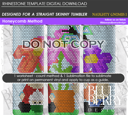 Naughty Gnomes 1 - Digital Download Template