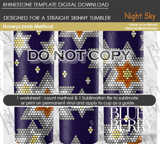 Night Sky Digital Download Template