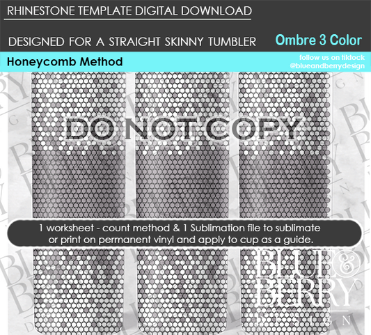 Ombre 3 Colors Digital Download Template