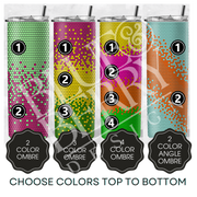 Custom Ombre Two Color Template Tumbler