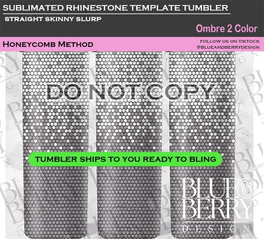 Ombre Two Color Template Tumbler