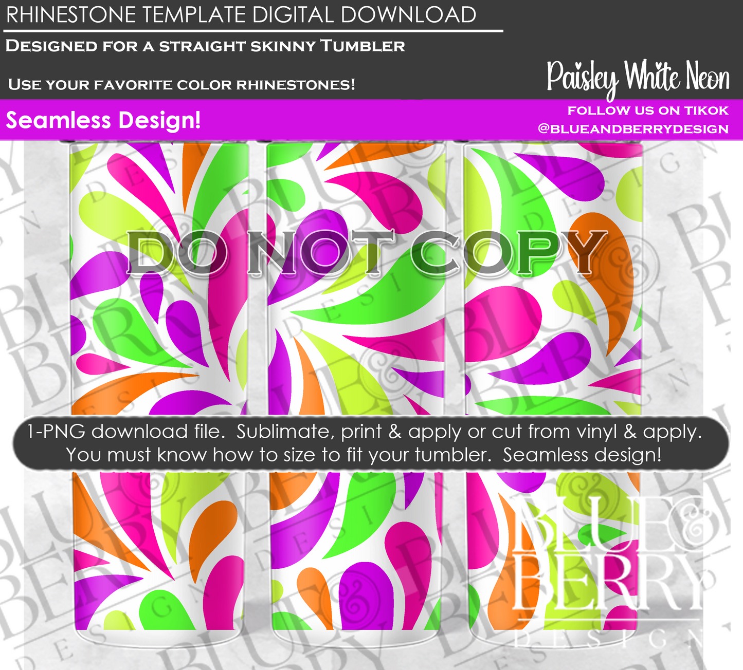 Paisleys Digital Downloads (with 26 color options)