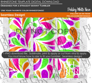 Neon Paisleys Digital Download
