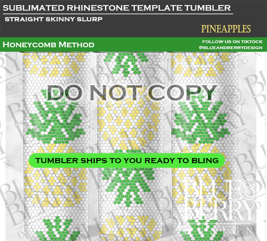 Pineapples Template Tumbler