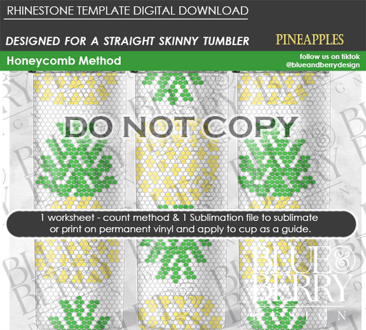 Pineapples - Digital Download Template