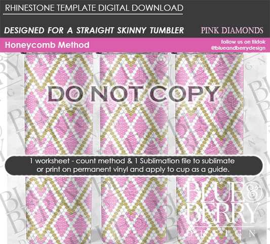 Diamond Pink - Digital Download Template