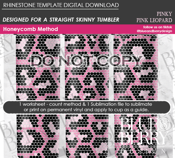 Leopard Pinky Pink - Digital Download Template