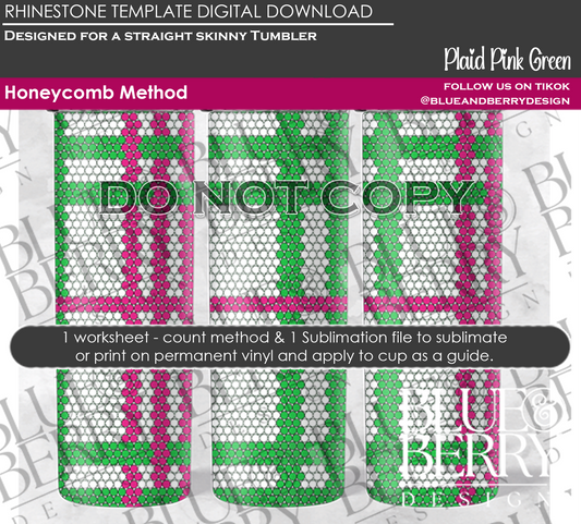 Plaid Pink Green Download Template