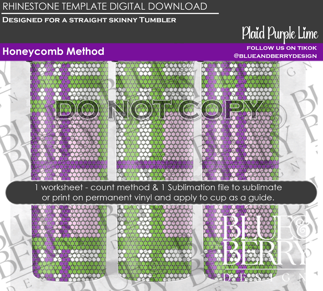 Plaid Purple Lime Download Template