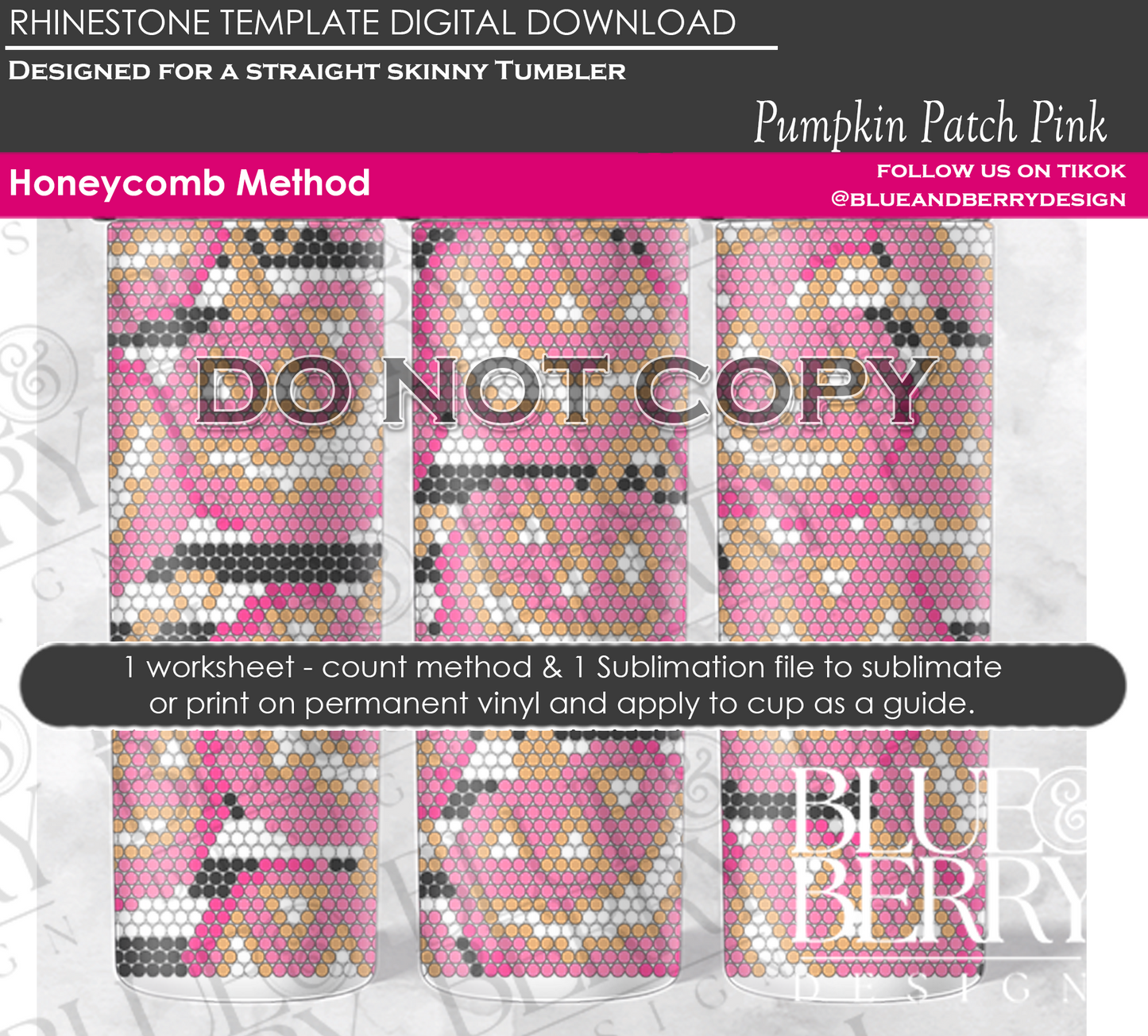 Pumpkin Patch Pink Digital Download Template