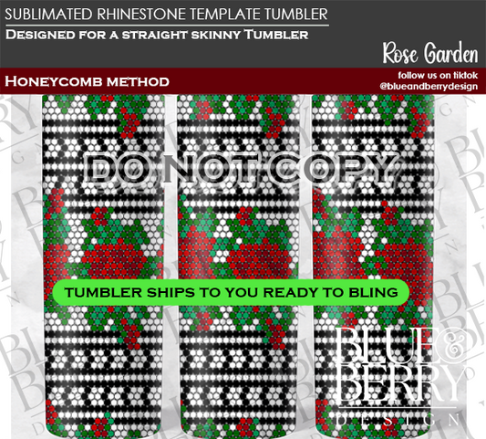 Rose Garden Template Tumbler