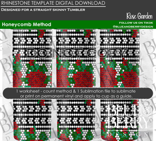 Rose Garden Digital Download Template