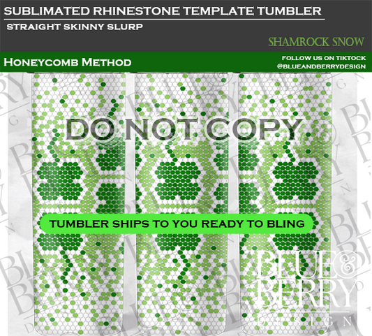 Shamrock Template Tumbler