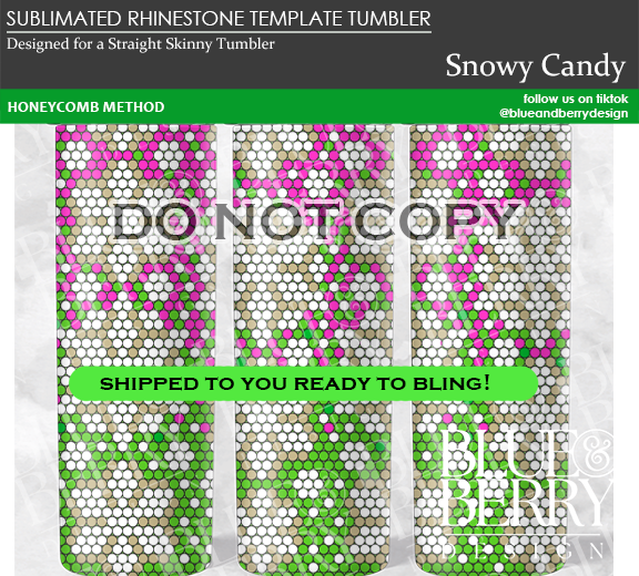 Snowy Candy Template Tumbler