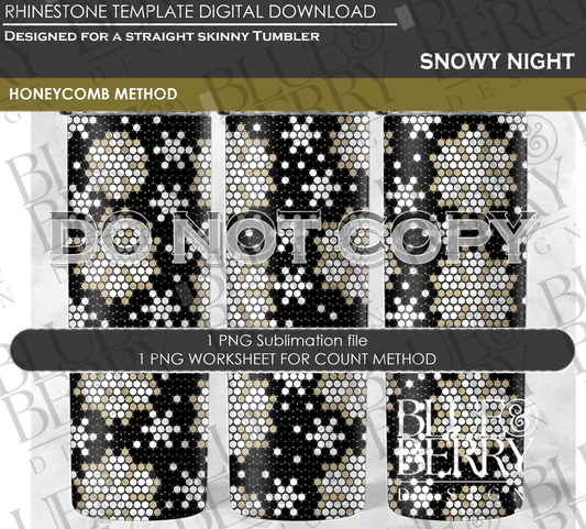 Snowy Night Download Template