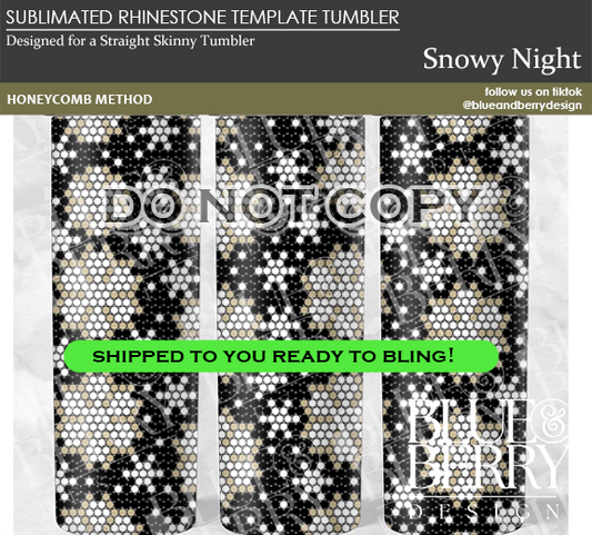 Snowy Night Template Tumbler