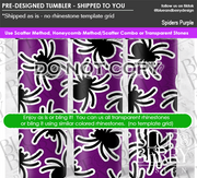 Spooky Spiders Tumbler Sublimated