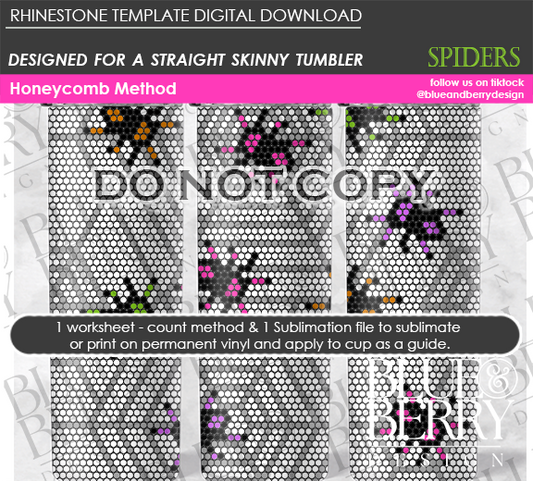 Spiders Digital Download Template