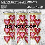 Load image into Gallery viewer, Stacked Hearts - Digital Download Template
