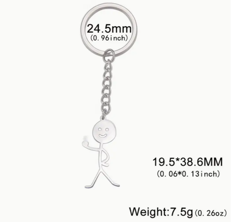 Stick figure Keychain