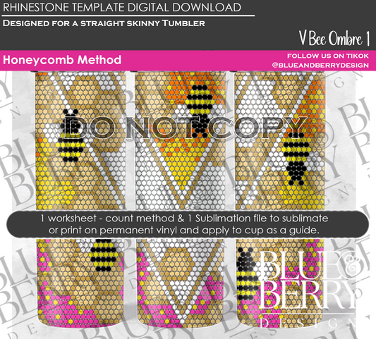 V Bee Ombre 1 Download Template