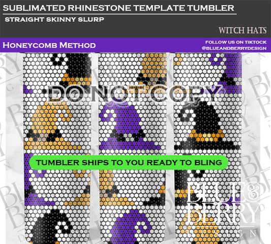 Witchy Hat Template Tumbler